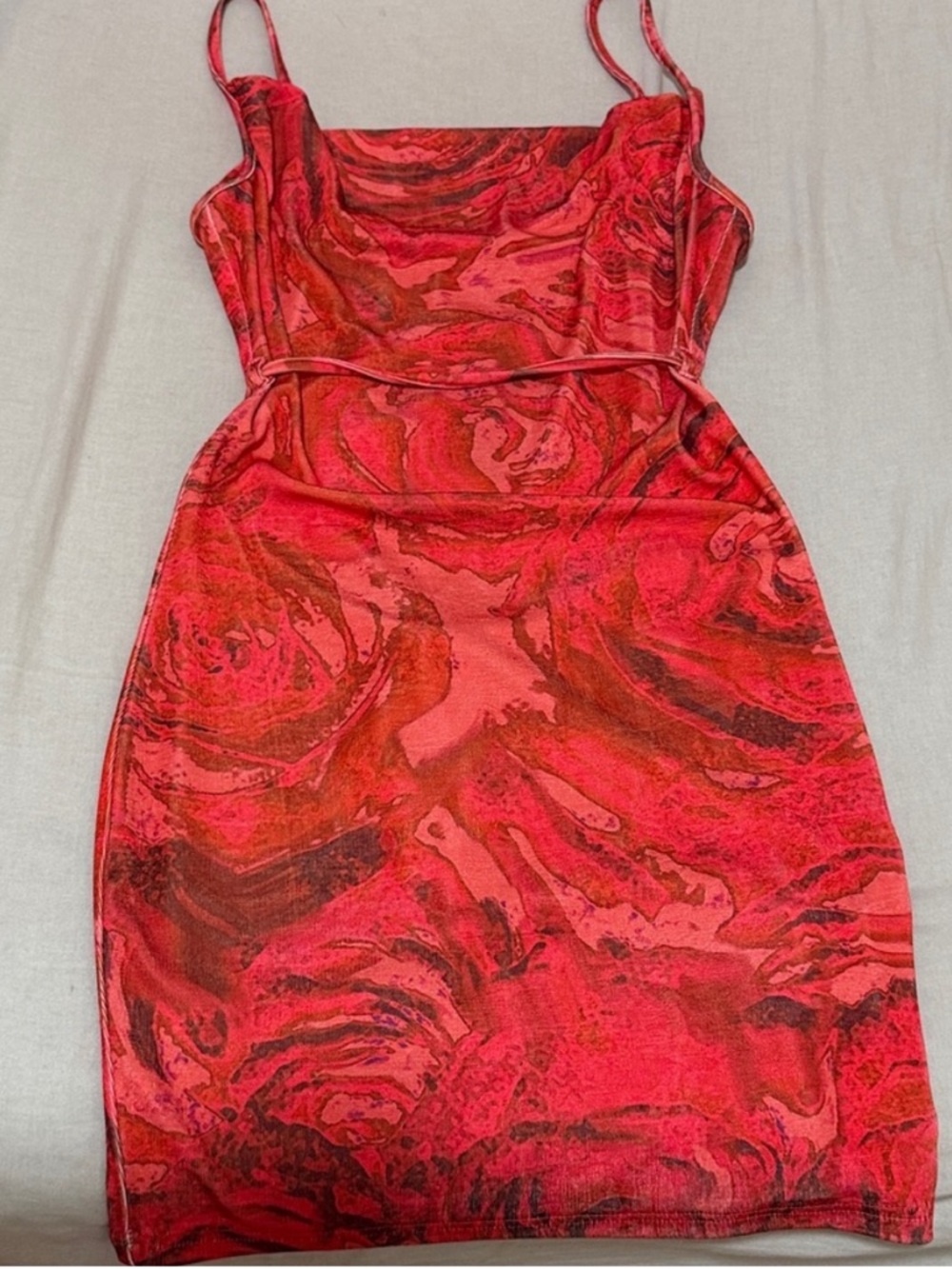 NEW NWT MOTEL ROCKS womens sexy pavela dress in rose petal red M